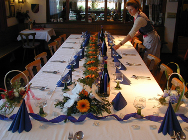 Lichtenegg Alter Schloss-Wirt Festliche Tafel